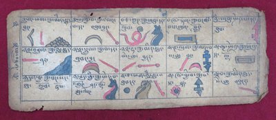 Ersu Astrological Almanac for Half of a Month, with Ersu Shaba Pictographs and Explanations in Tibetan by Unbekannt Unbekannt